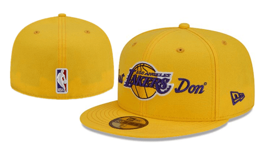 Los Angeles Lakers Just Don NBA Snapback Cap with Embroidered Logo – Yellow