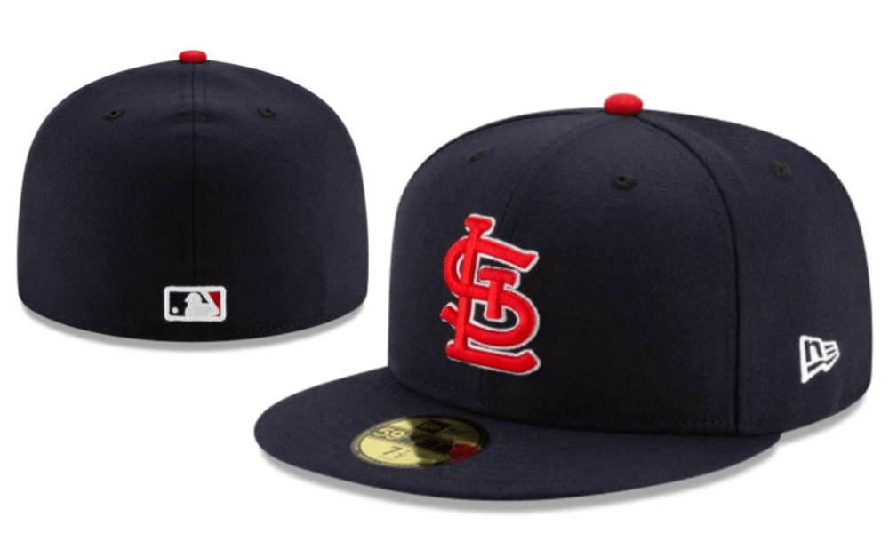 St. Louis Cardinals Navy Fitted Cap with Embroidered Logo