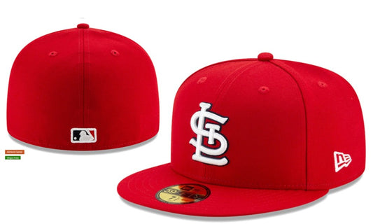 St. Louis Cardinals Red Fitted Cap with Embroidered Logo