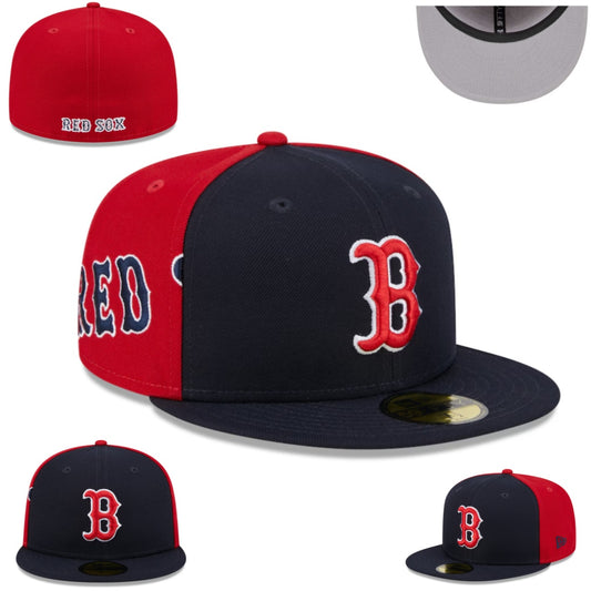 Boston Red Sox Two-Tone Fitted Cap with Bold Team Design