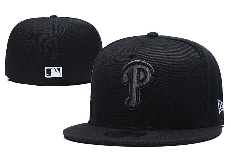 Philadelphia Phillies All-Black Fitted Hat – Minimalist Design