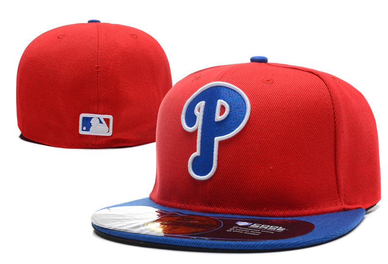 Philadelphia Phillies Red and Blue Fitted Hat – Classic Team Logo