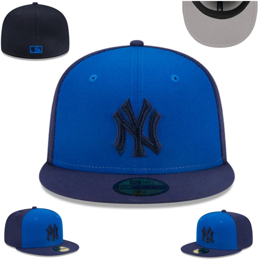 New York Yankees Snapback Hat – Royal Blue with Navy Brim