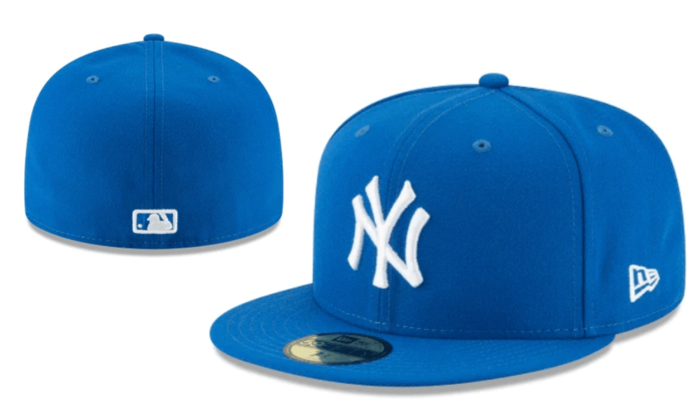 New York Yankees 59FIFTY Fitted Hat with White Logo – Royal Blue