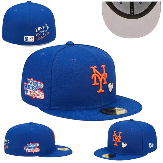 New York Mets 59FIFTY Fitted Hat with 1986 World Series Patch – Blue