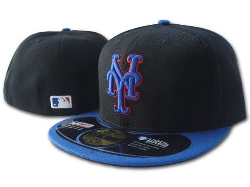 New York Mets Black and Blue 59FIFTY Fitted Cap – Bold Team Spirit