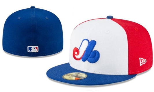 Montreal Expos Tricolor 59FIFTY Fitted Cap – Red, White, and Blue Perfection