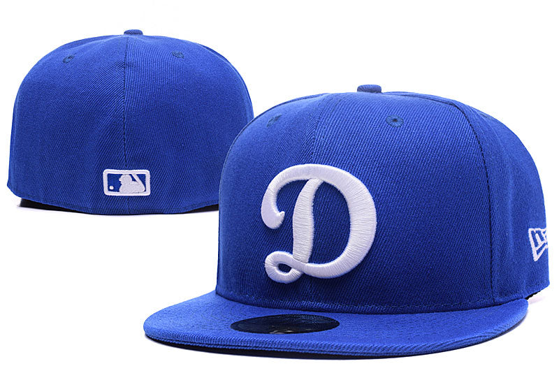 Los Angeles Dodgers Royal Blue Vintage Logo Fitted Hat