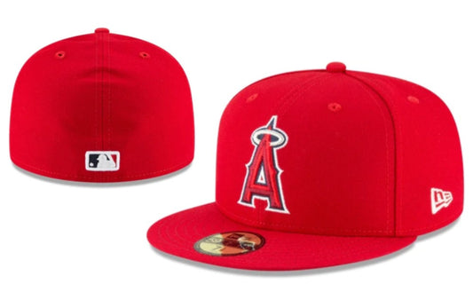 Los Angeles Angels Official Red Fitted Cap – Authentic MLB Hat with Embroidered Logo