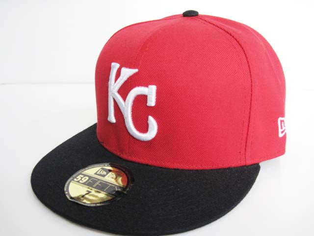 Kansas City Royals Red and Black Fitted Cap – Embroidered Team Logo