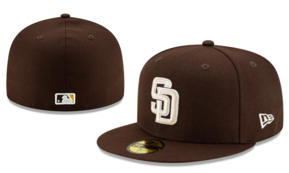 San Diego Padres Brown Fitted Hat with White SD Logo