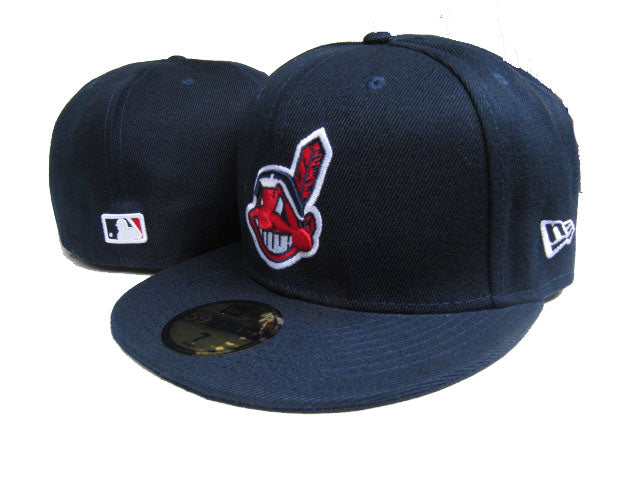 Cleveland Guardians Navy Fitted Hat with Iconic Team Logo and Authentic MLB Embroidery for Baseball Fans