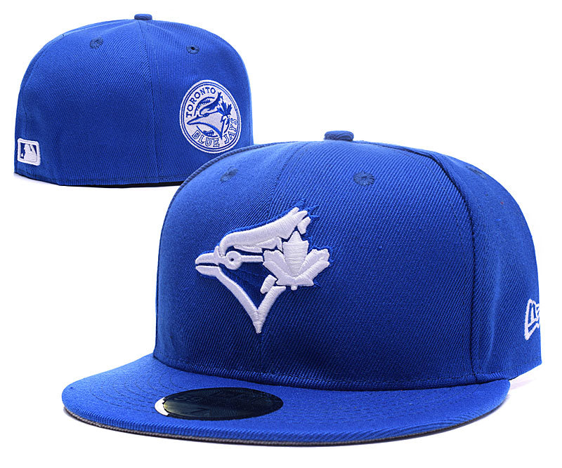 Toronto Blue Jays Blue and White Logo Fitted Hat