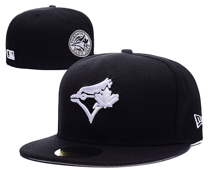 Toronto Blue Jays Black and White Logo Fitted Hat