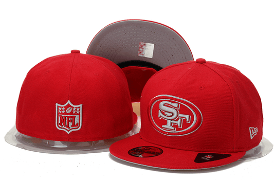 Red San Francisco 49ers Snapback Hat with Embroidered Team Logo