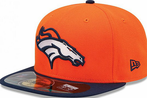 Denver Broncos NFL Fitted Hat with Team Logo – Orange and Navy