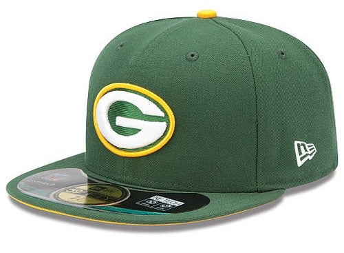 Green Bay Packers NFL Fitted Hat with Embroidered Team Logo – Green