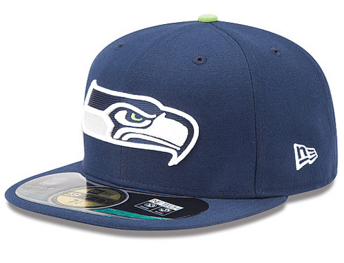 Seattle Seahawks NFL Fitted Hat with Iconic Logo – Navy Blue