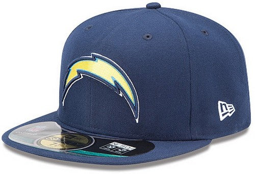 Los Angeles Chargers NFL Fitted Hat with Lightning Bolt Logo – Classic Navy