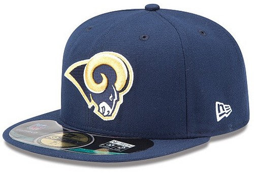 Los Angeles Rams NFL Fitted Hat with Iconic Team Logo – Navy Blue