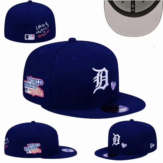 Detroit Tigers World Series 1984 Fitted Hat with Heart Accent – Navy Blue