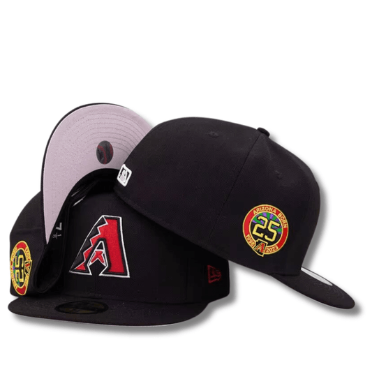 Arizona Diamondbacks 25th Anniversary Fitted Hat – Black with Side Patch