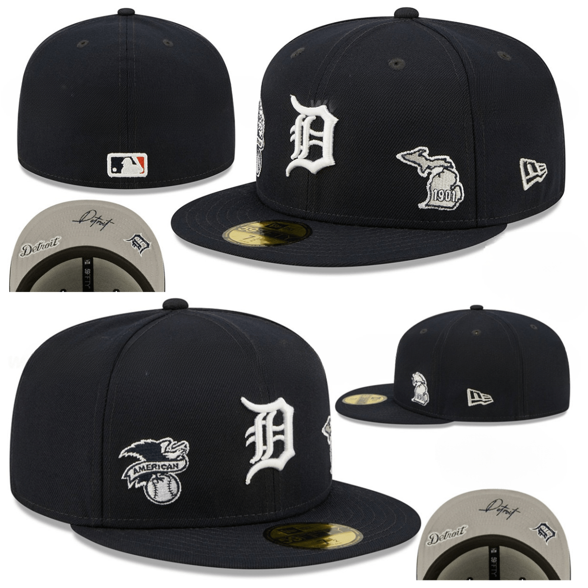 Detroit Tigers 1901 Heritage Fitted Hat – Navy