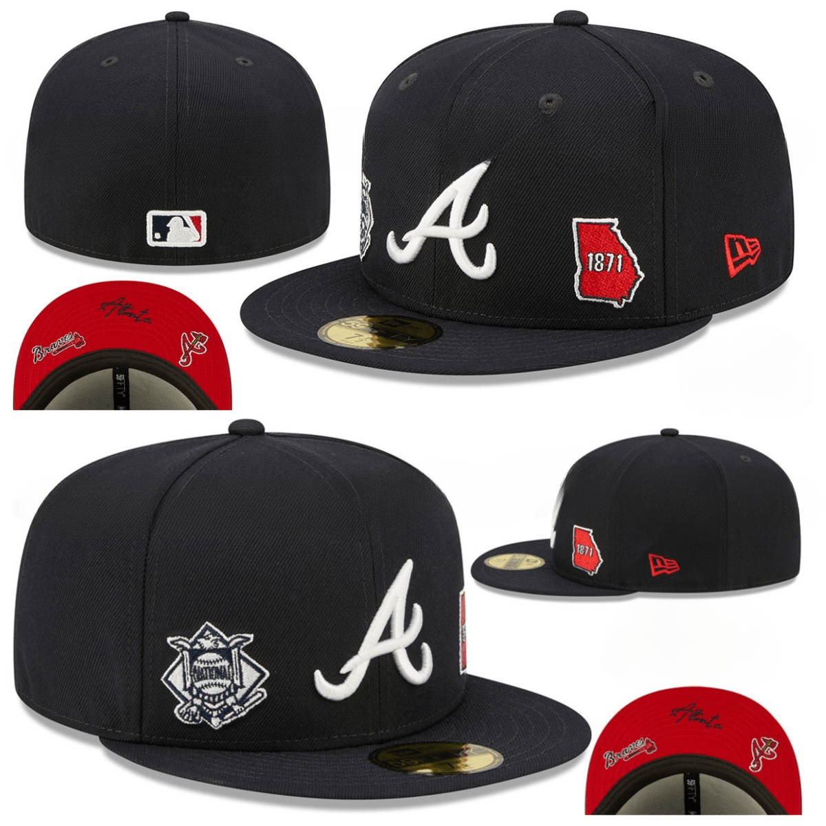 Atlanta Braves 1871 Heritage Fitted Hat – Navy