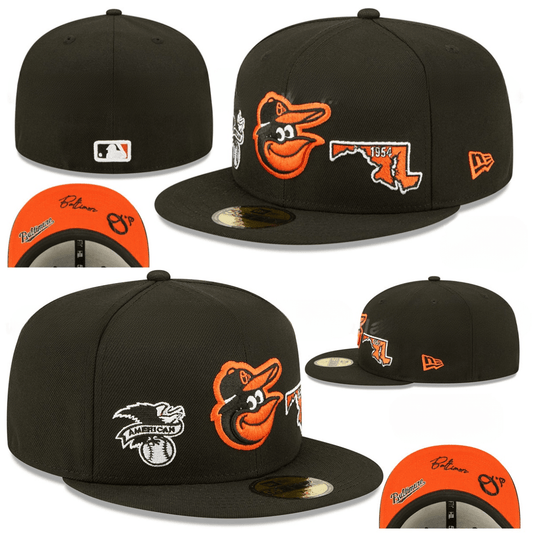 Baltimore Orioles Heritage Fitted Hat – Black