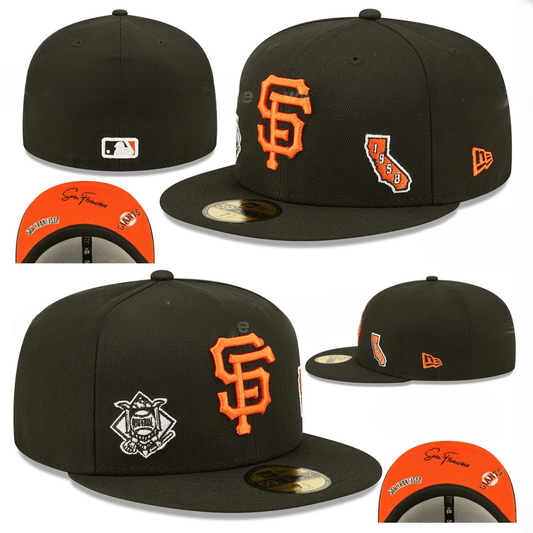 San Francisco Giants 1958 California Patch Black Fitted Hat – MLB Commemorative Edition