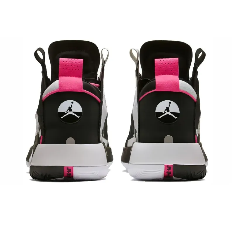 Air Jordan 34 Basketball Shoes Unisex Mid-top Blackwhitepink – Bq3381-016