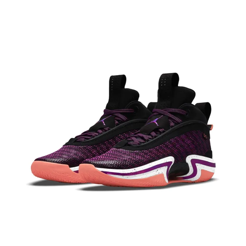 Air Jordan 36 Basketball Shoes Unisex Mid-top Blackpurple – Da9053-004