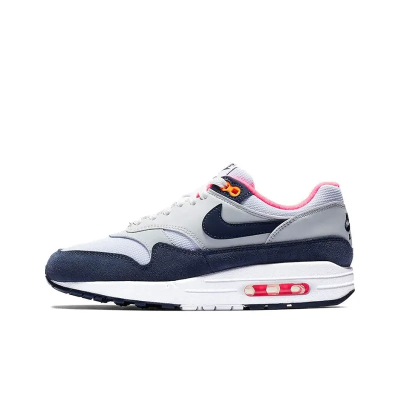 Air Max 1 Pure Platinum Midnight Navy Racer Pink – 319986-116