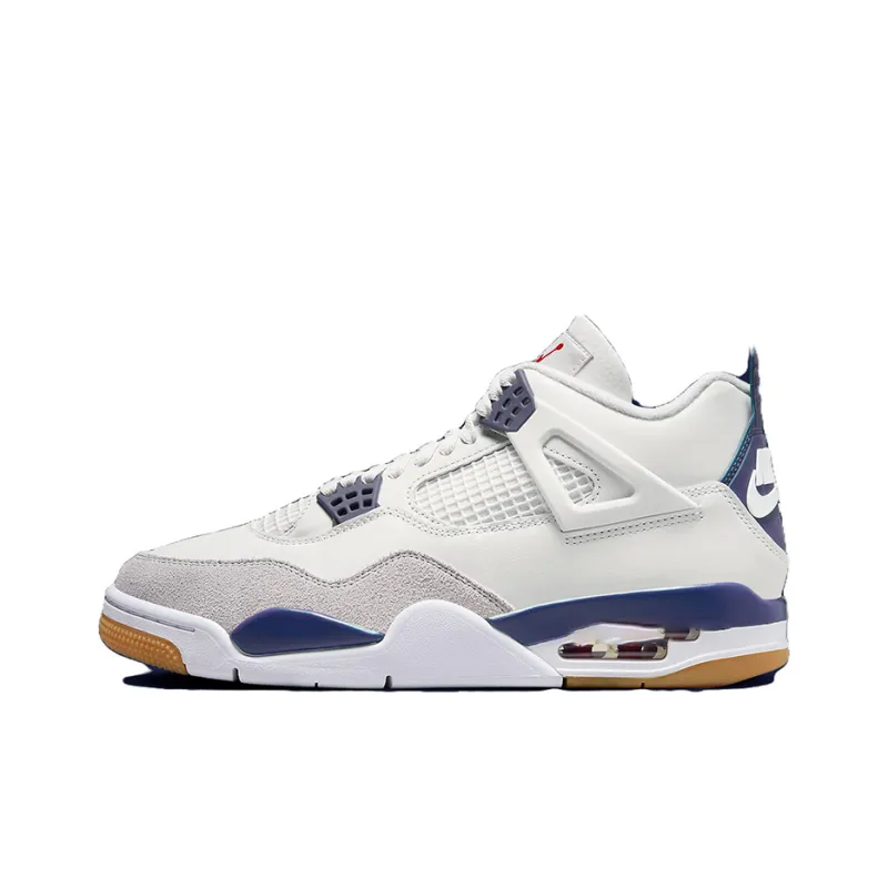 Air Jordan 4 Vintage Basketball Shoes Men Low-top WhiteBlue – DR5415-100