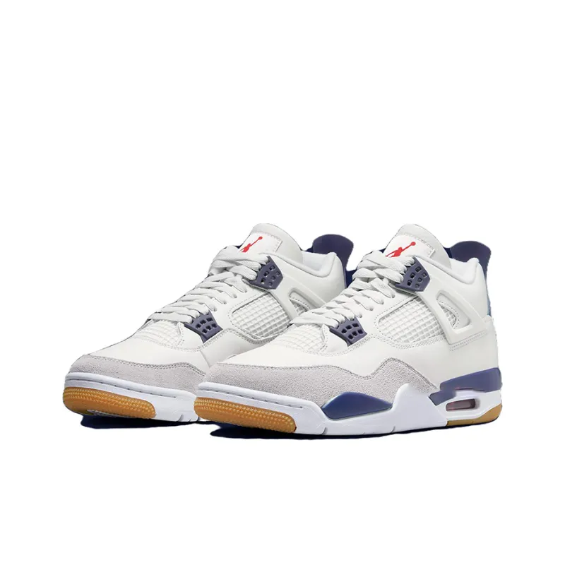 Air Jordan 4 Vintage Basketball Shoes Men Low-top WhiteBlue – DR5415-100