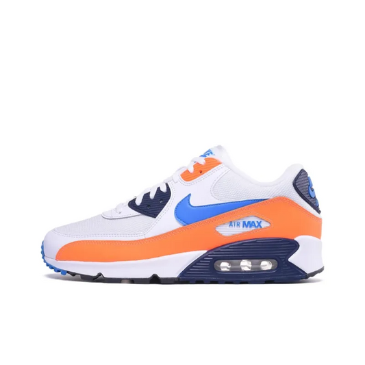 Air Max 90 White Photo Blue Total Orange – AJ1285-104