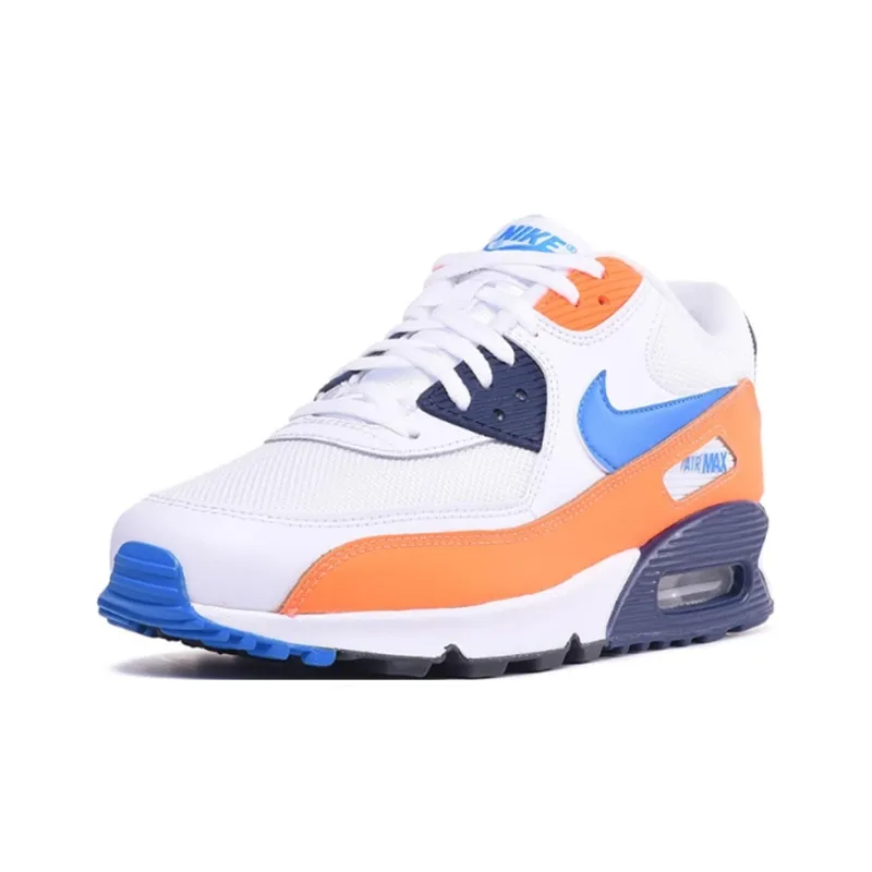 Air Max 90 White Photo Blue Total Orange – AJ1285-104