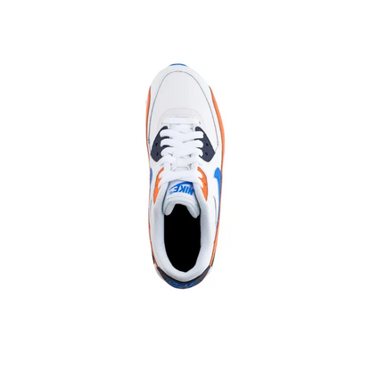 Air Max 90 White Photo Blue Total Orange – AJ1285-104