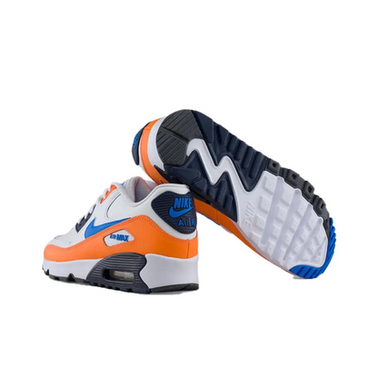 Air Max 90 White Photo Blue Total Orange – AJ1285-104