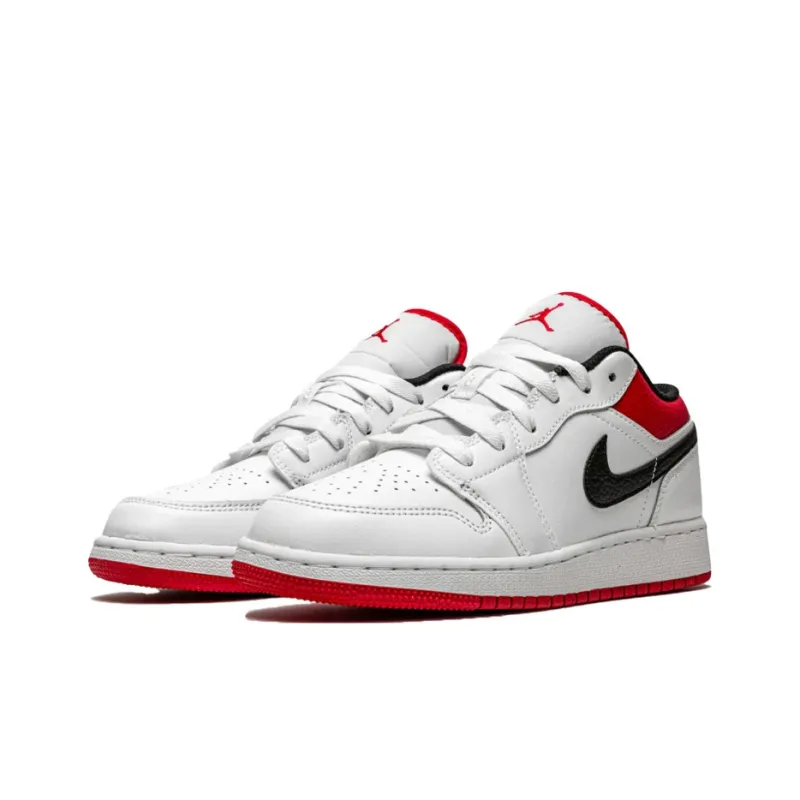 Air Jordan 1 Low ‘White University Red’ 553558-118