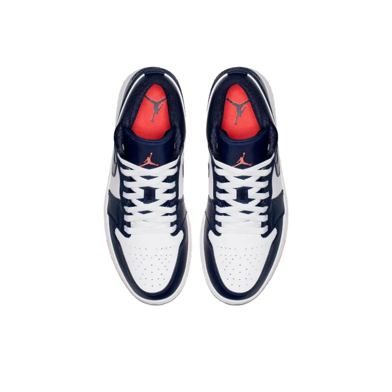 Air Jordan 1 Low Obsidian Ember Glow – 553558-481