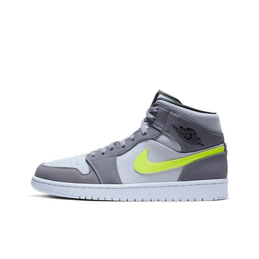 Air Jordan 1 Mid ‘Gun Smoke Volt’ – 554724-072