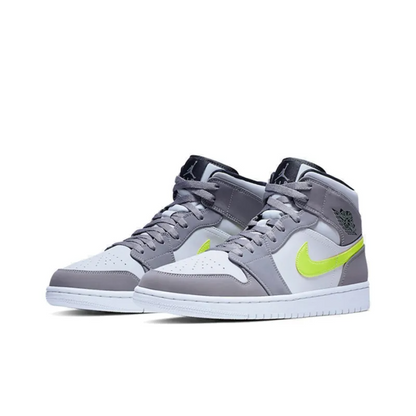 Air Jordan 1 Mid ‘Gun Smoke Volt’ – 554724-072