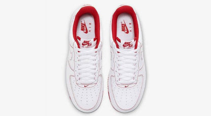 Air Force 1 White University Red Stitch CV1724-100