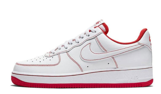 Air Force 1 White University Red Stitch CV1724-100