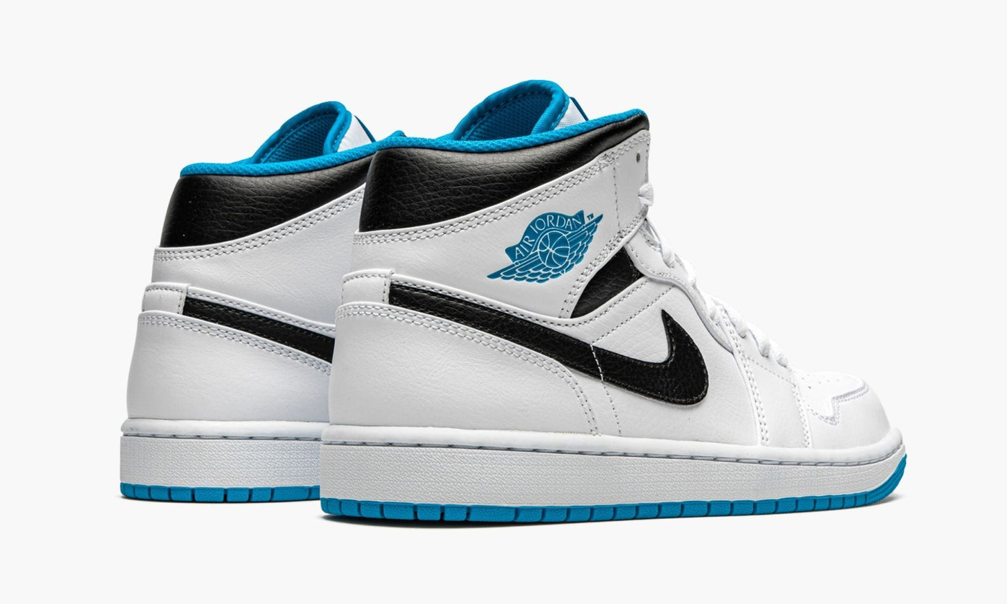 Air Jordan 1 Mid White / Laser Blue