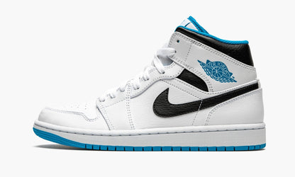 Air Jordan 1 Mid White / Laser Blue