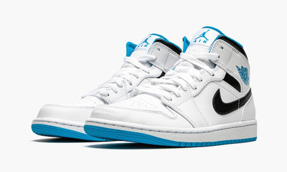 Air Jordan 1 Mid White / Laser Blue