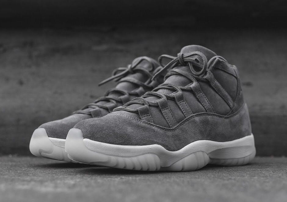 Air Jordan 11 Retro Premium Grey Suede