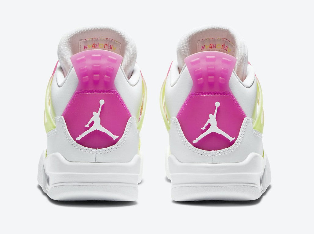 Air Jordan 4 Retro White Lemon Pink GS